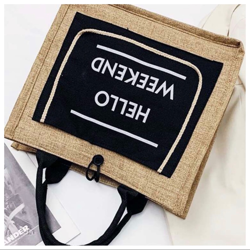 Boho Trendy Hello Weekend Bag! - Picture 3 of 6